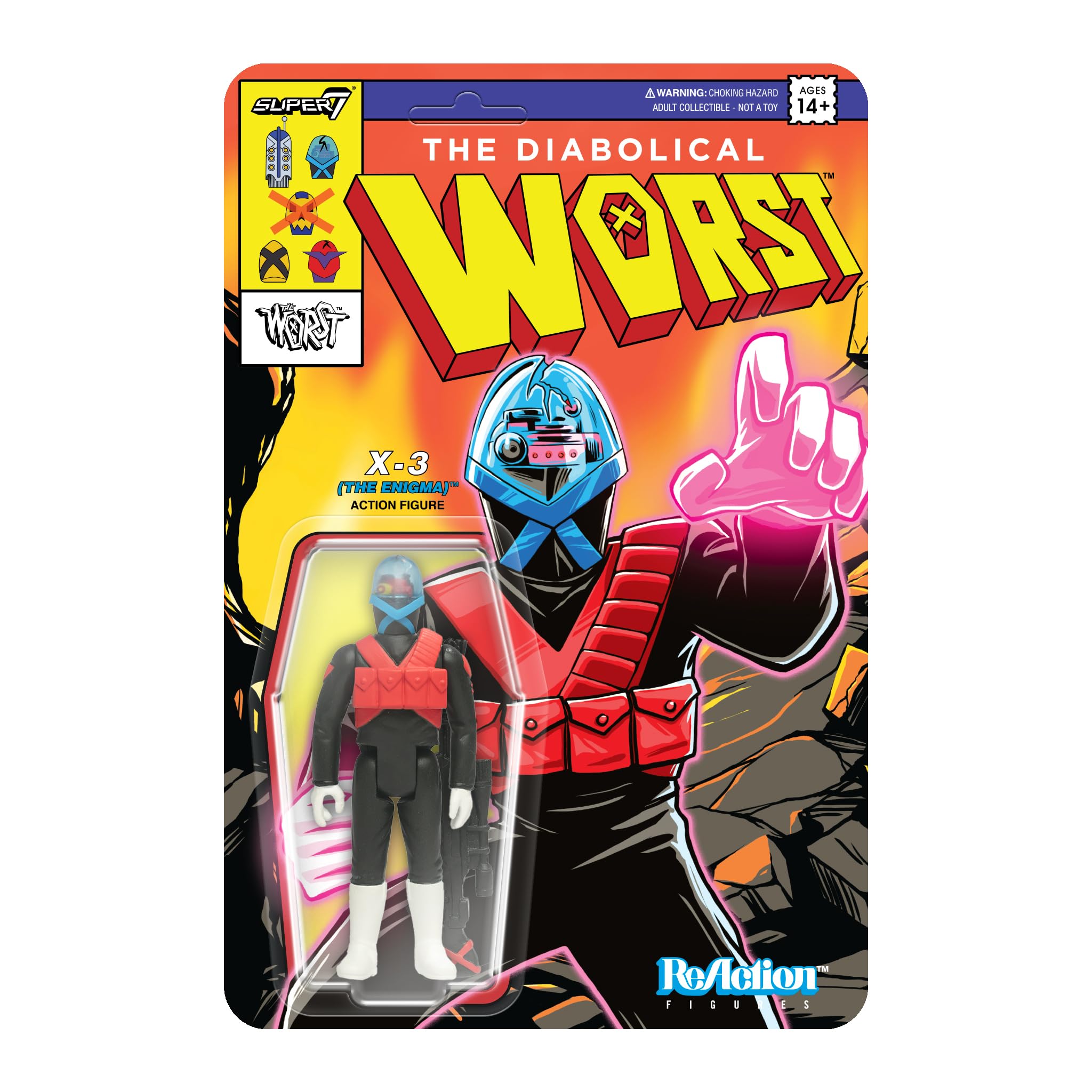 super7 THE WORST 3.75インチフィギュア　6種セット Amazon.com: Super7 The Worst X-3 (The Enigma) Mutant Team